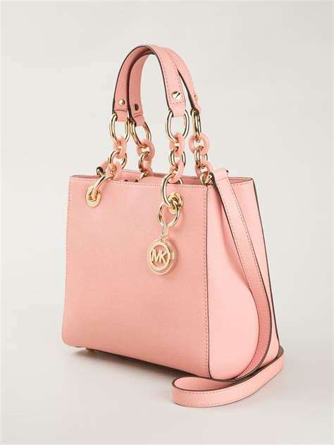 michael kors soft pink tote bags|michael kors pink shoulder bag.